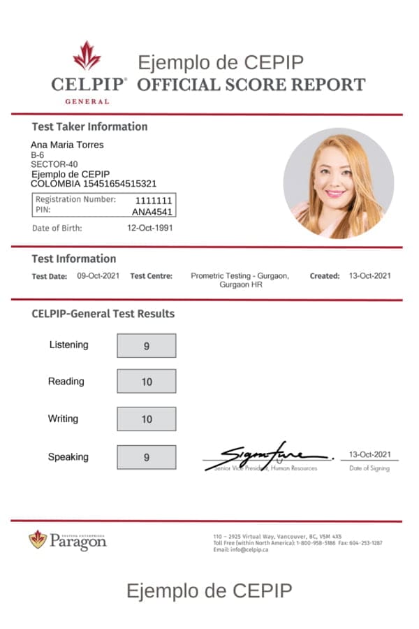 شاخص مهارت زبان انگلیسی کانادا (CELPIP)