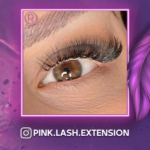 Pink Lash Extensions